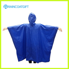 Poncho imperméable bleu adulte de PVC Rvc-186